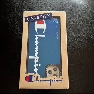 Champion x Casetify Blue iPhone 11 Pro Max Case